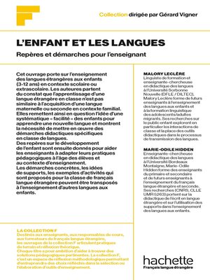 cover image of L'enfant et les langues